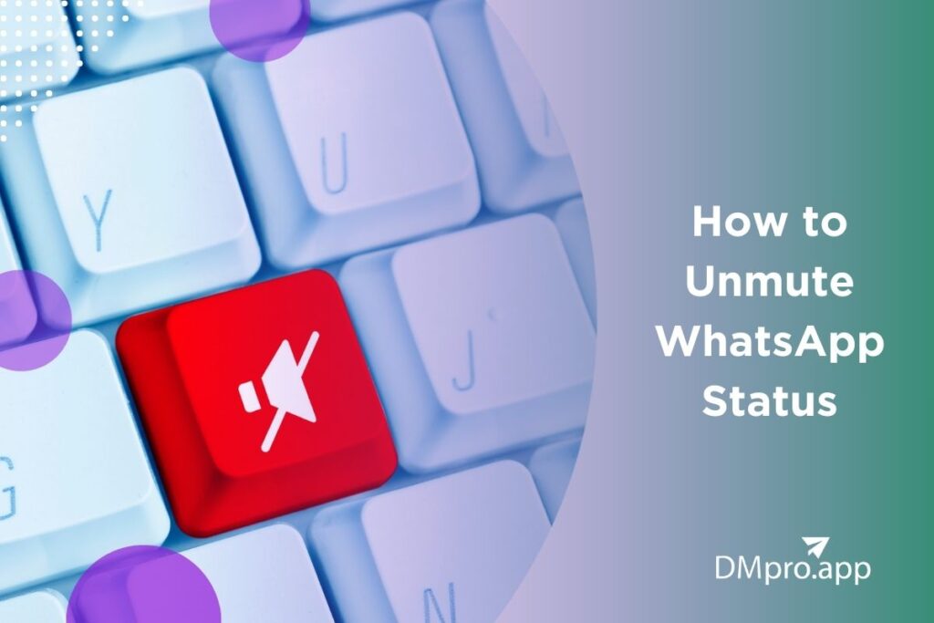 How to unmute WhatsApp status
